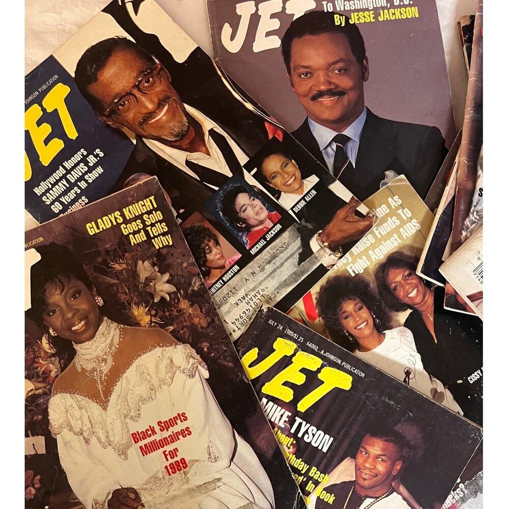 VTG Jet Magazines Lot 15 1989 Sammy Davis Jr Jesse Jackson Whitney Houston